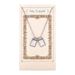 Double Scapular Necklace 18" Rhodium with 2" Extender - carded