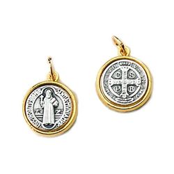 Double-sided, Two-tone St. Benedict Medal