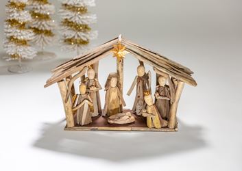 Driftwood Nativity in Creche