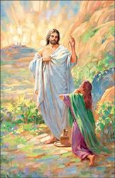 Easter Standard Bulletin - Our Risen Saviour emerges from the tomb. Size: 8 1/2 x 11" flat