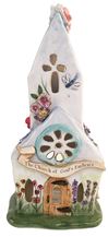 Easter Church 9.5" Ceramic Tealight Holder