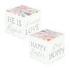 Easter Floral 4 Sided Message Cube *WHILE SUPPLIES LAST*