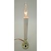 Electric UL White Taper Candle with Auto Timer