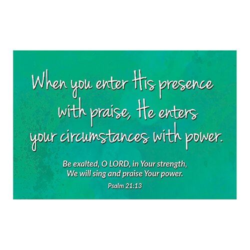 Enter His Presence Pass It On Card