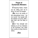 Eucharistic Ministers Prayer Paper Prayer Card, Pack of 100 - 123182