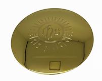 F2 Gold Plated Paten w/Engraving - IHS/Sun