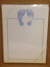 Blue Baby Feet Imprintable Stationary