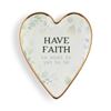 Have Faith Art Heart Trinket Dish