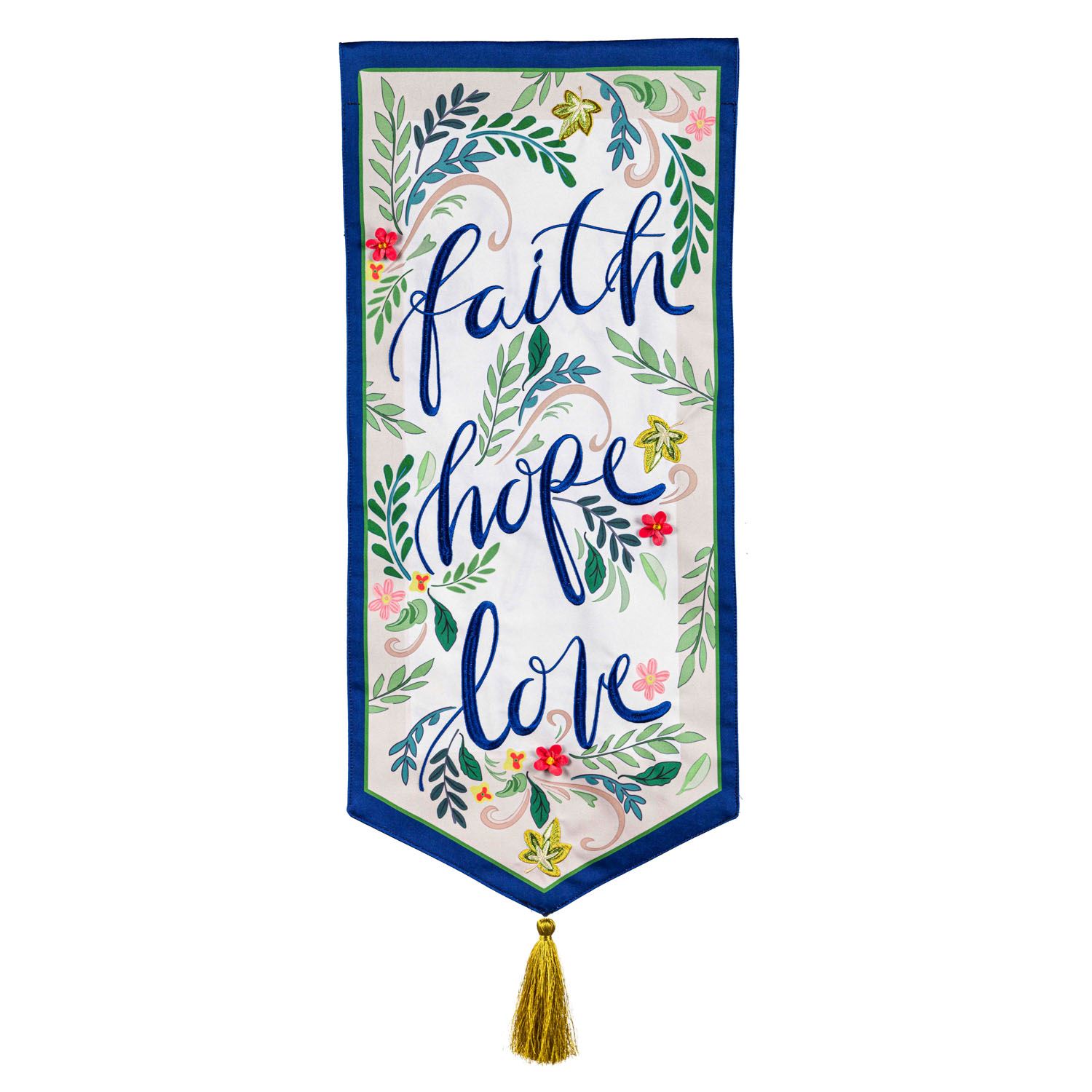 Faith Hope Love Garden Flag