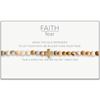 Faith Over Fear Stretch Bracelet, Mexican Agate