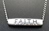 Faith Silver Bar Necklace PK 12 | CATHOLIC CLOSEOUT