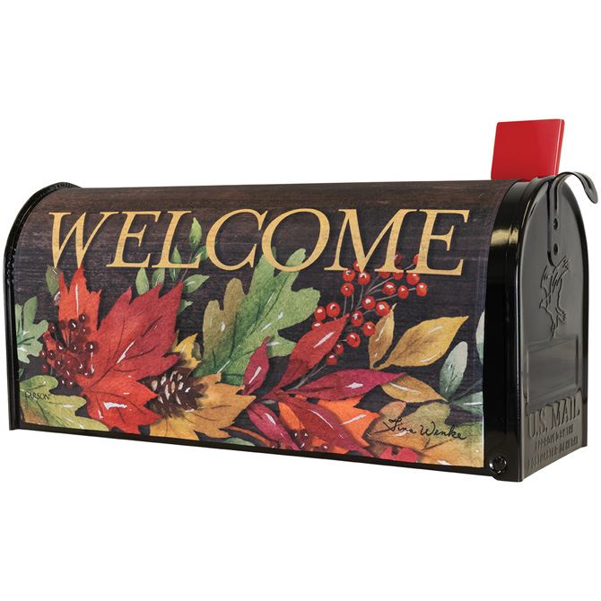 Fall Leaves Mailbox Cover