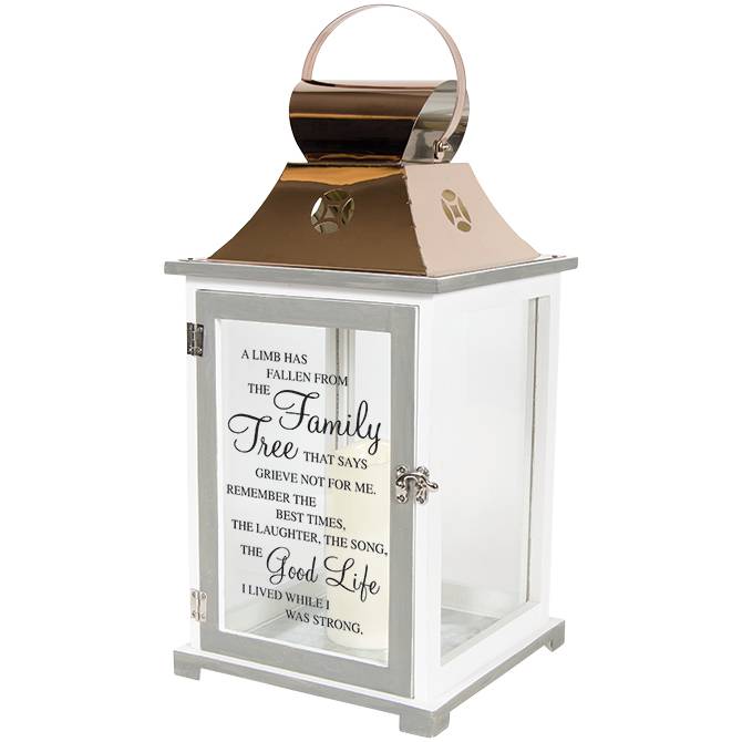 Family Tree Memorial Lantern