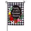 Family is Lifes Greatest Blessing Garden Applique Flag