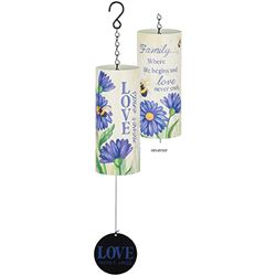 Family where life begins and love never ends 18" Sonnet Windchime