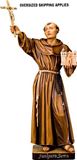 Father Junipero Serra Colored Woodcarved Statue