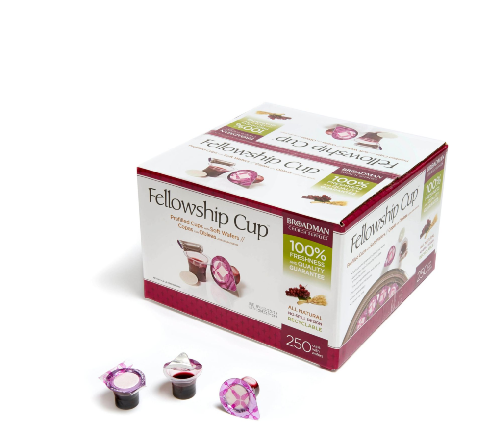 Fellowship Cup – prefilled communion cups – juice and wafer – 250 Count Box