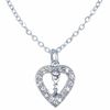 7/8 Inch Silver Plated Heart with Cubic Zirconia Stones and Chalice Necklace *WHILE SUPPLIES LAST*