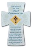 First Communion Cross Lapel Pin on Card
