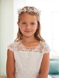 First Communion Crown with White Veil