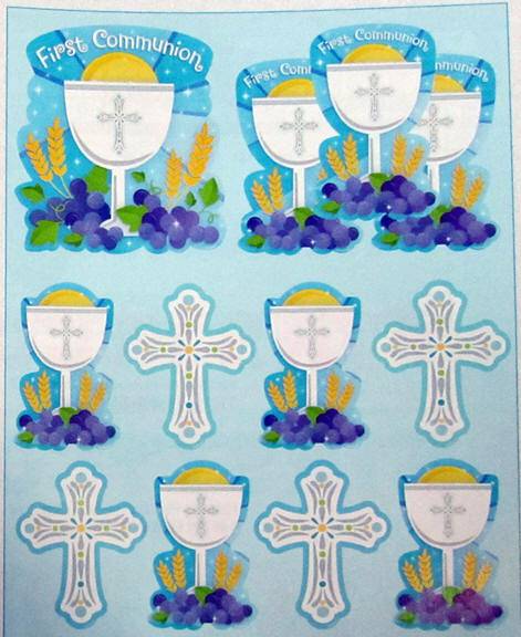 First Communion Cutout Kit, Blue