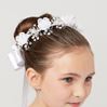 First Communion Floral Wreath ONLY, No Tulle Veil 