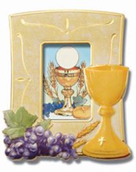 First Communion Frame frame, first communion, italian frame, ceramic, frame, gift, 2211