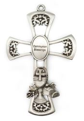 First Communion Pewter Wall Cross