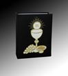 First Communion Photo Album, Black Cloth with Gold Embroidery *WHILE SUPPLIES LAST*