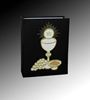 First Communion Photo Album, Black Cloth with Gold Embroidery