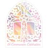 First Communion Pink Cathedral Window Party Invitations