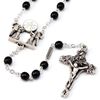 First Communion Rosary, Black Round Beads