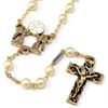 First Communion Rosary, Pearl & Gold
