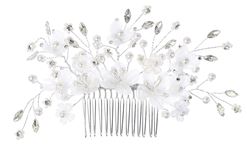 First Communion White Flower Comb