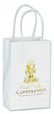First Communion White Small Gift Bag with Gold Chalice