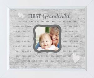 First Grandchild 8x10 White Frame