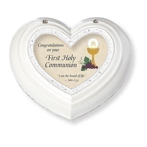 First Holy Communion Heart Shaped Music Box