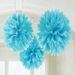 Fluffy Paper Decorations, Blue