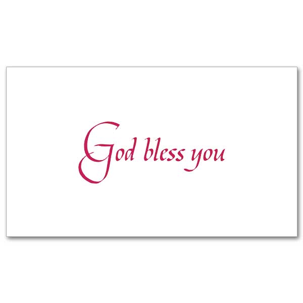 God Bless You Blank Note Cards 20 Notes & Envelopes Per Package