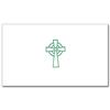 Green Celtic Cross Notecards, Pkg/20