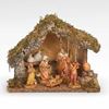 Fontanini 5 Figure Nativity with Italian Stable, 5" Scale Figures
