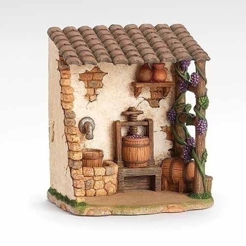 Fontanini Wine Shop for 5" Scale Figures