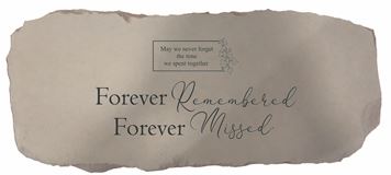 Forever Remembered Medium Personalized Memorial Bench