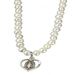 Freshwater Pearl 4mm Necklace with Extender Sterling Charm 16" Total