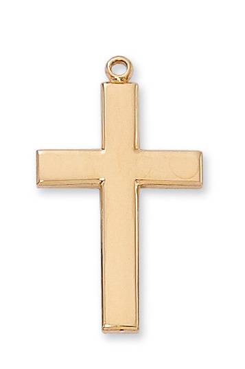 G/S Plain Cross On A Gold chain
