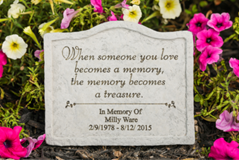 When someone you love becomes a memory, the memory becomes a treasure Personalized Memorial Garden Stake