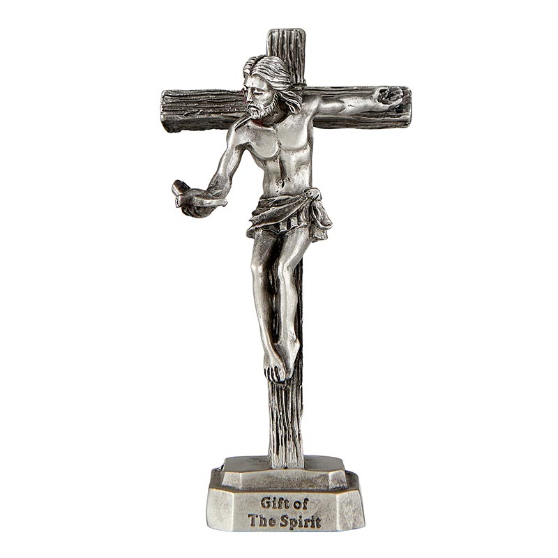 Gift Of The Spirit 3.25" Standing Crucifix with Dove