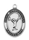 Girl's Pewter Cheerleading Medal On An 18" Stainless Chain *WHILE SUPPLIES LAST*