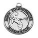 Girl's Pewter Volleyball Medal On An 18" Stainless Chain