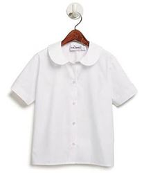 Girls Becky Thatcher Round Collar Broadcloth Blouse